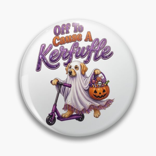 Item preview, Off to cause a kerfluffle Golden Retriever designed and sold by TeeUp2.