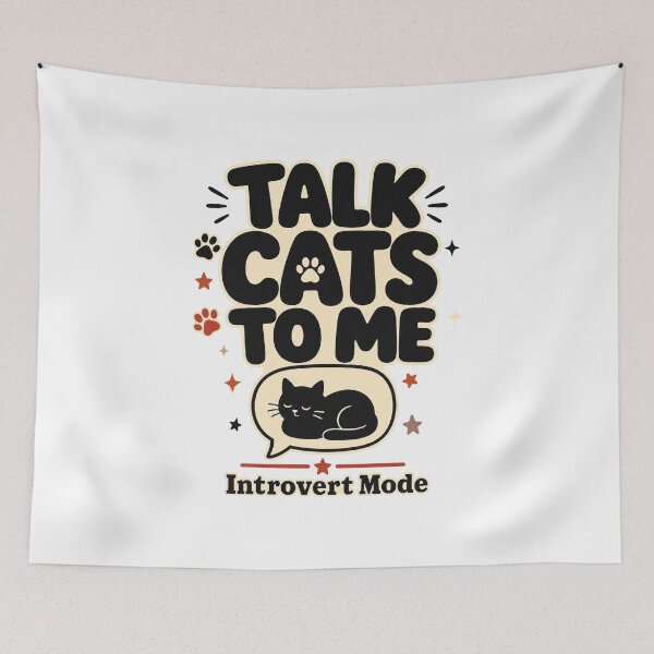 Item preview, Talk Cats To Me Cat Humor designed and sold by pirminio.