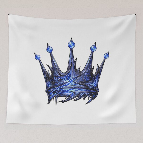 Item preview, Dark Fantasy Neon Blue Circuit Crown designed and sold by Munib320.