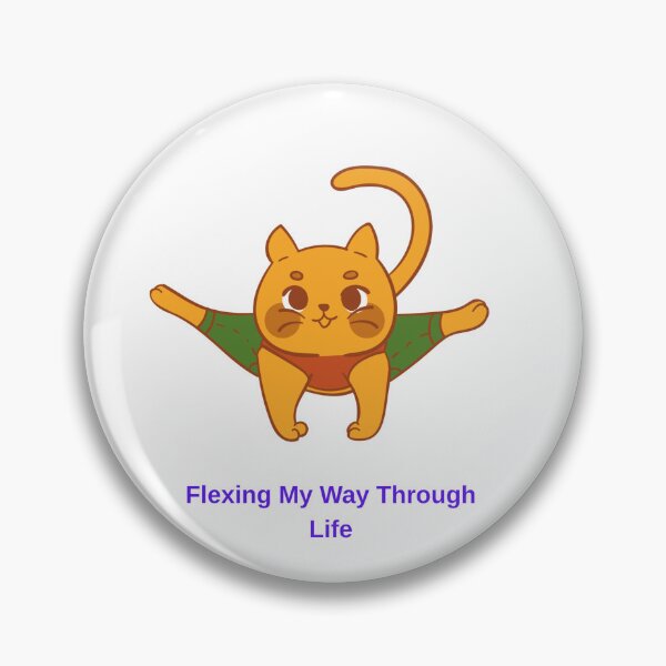 Item preview, Funny Gymnastics Orange Cat Cartoon, Cute Flexible Yoga Cat designed and sold by shop0102.