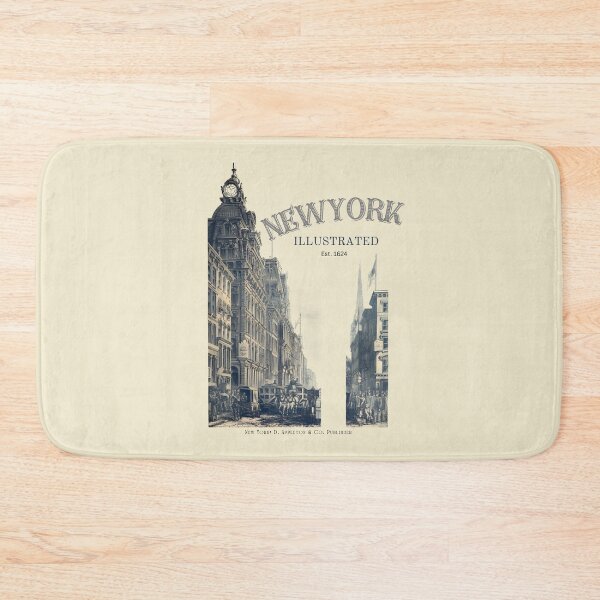 Item preview, New York Illustrated Vintage Cityscape designed and sold by MugsAndDuds.