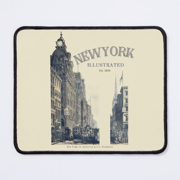 Item preview, New York Illustrated Vintage Cityscape designed and sold by MugsAndDuds.