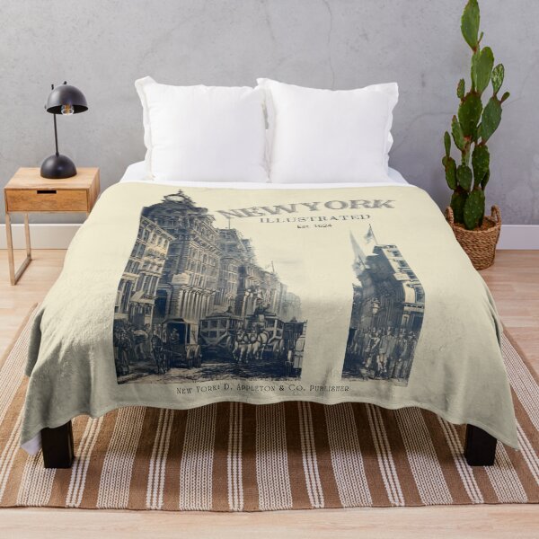 Item preview, New York Illustrated Vintage Cityscape designed and sold by MugsAndDuds.