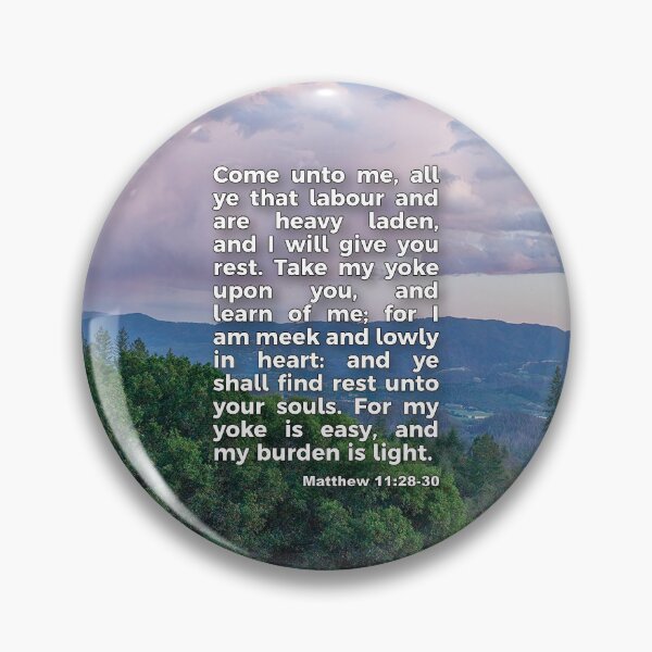 Item preview, Matthew 11 28 30 - Inspirational Bible Verse designed and sold by InsprtnlArtbyDP.
