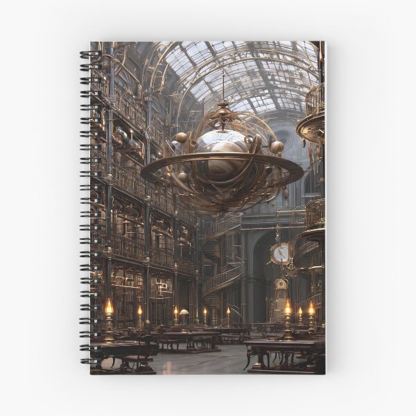 Item preview, Steampunk Victorian Library — Fantasy Art Print | Dark Academia Decor | Gothic Study | Bookshelf Wall Art | Sci-Fi Interior designed and sold by MysticMoonblade.