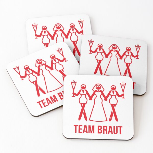 Item preview, Team Bride (Bachelorette Party / Hen Party / Stag Party / Threesome / Red) designed and sold by Roderix.