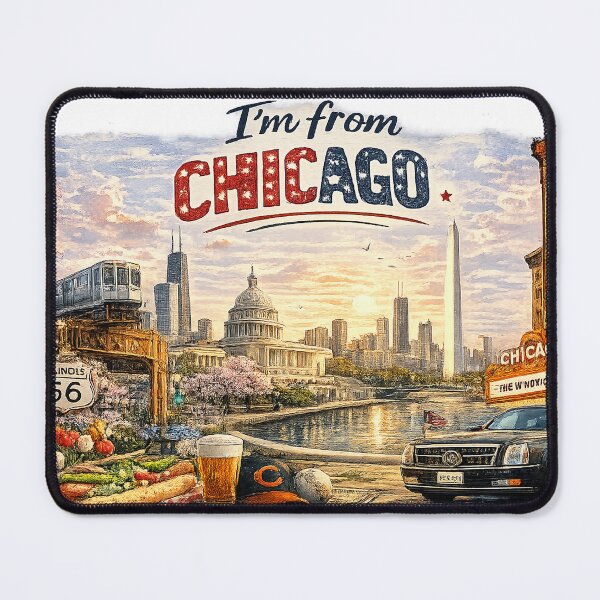 Item preview, Only in Chicago– Iconic American City Landmarks designed and sold by Hookesmode.