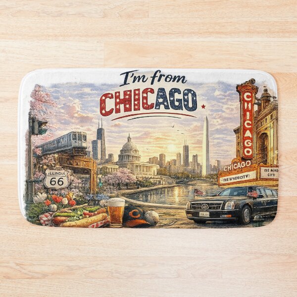 Item preview,  Only in Chicago– Iconic American City Landmarks designed and sold by Hookesmode.