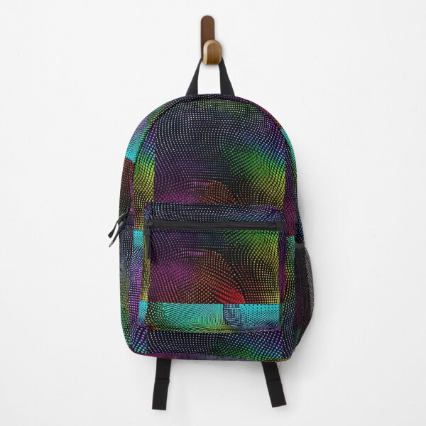 Item preview, Abstract Art - Colored Dot Wave, Digital and Synthwave Aesthetic designed and sold by Reverso-Design.