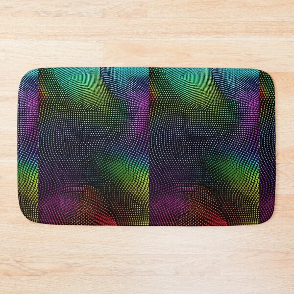 Item preview, Abstract Art - Colored Dot Wave, Digital and Synthwave Aesthetic designed and sold by Reverso-Design.