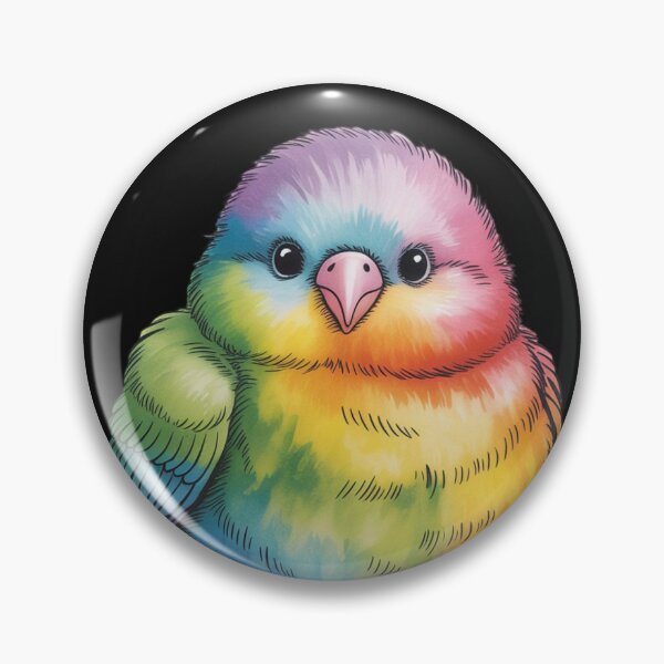 Item preview, Cute chubby rainbow bird designed and sold by 123ks.