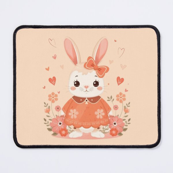 Item preview, Peach Bunny Kawaii Sticker designed and sold by Stylestickers55.