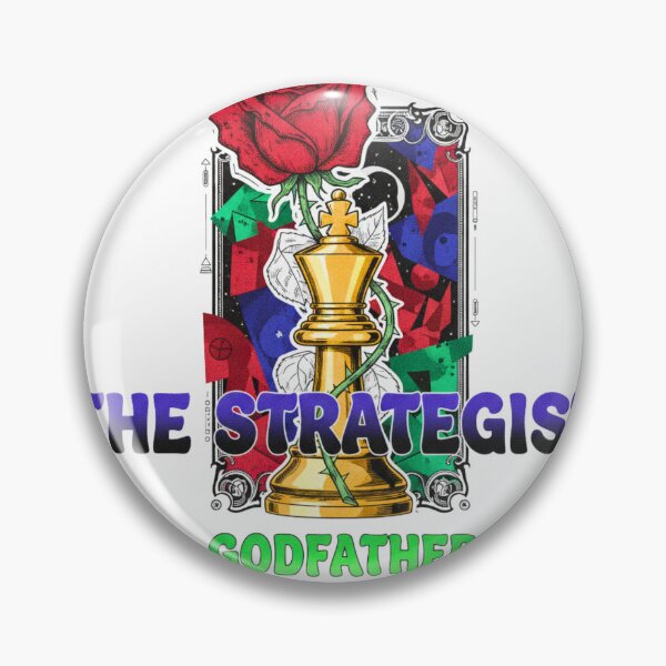 Item preview, The Strategist | Noir Gold Chess King and Withered Rose designed and sold by FitEnvy.