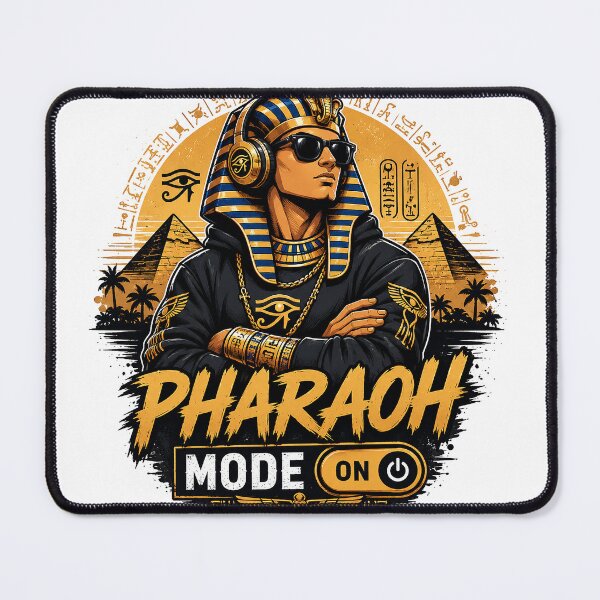 Item preview, Pharaoh Mode ON Egyptian Streetwear Design designed and sold by Azza-Mahmoud.