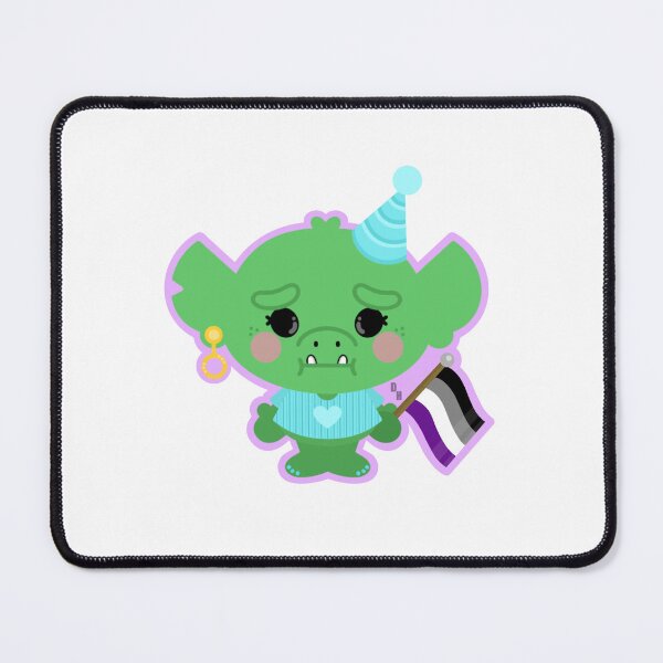 Item preview, Asexual Pride Goblin designed and sold by DanTheArtistMan.