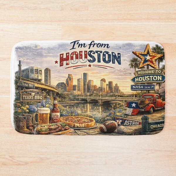 Item preview,  Only in Houston– Iconic American City Landmarks designed and sold by Hookesmode.