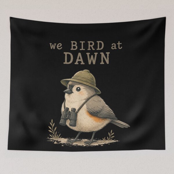 Item preview, We Bird At Dawn Birdwatching Birdwatcher Club Humor designed and sold by studiopekepeke.