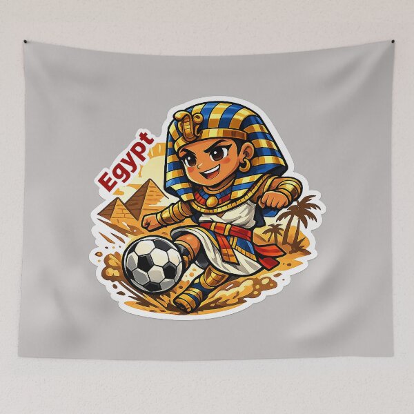 Item preview, Egyptian Pharaoh Soccer  designed and sold by Azza-Mahmoud.