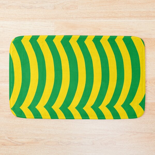 Item preview, Iconic Brazilian Wavy Stripes in Yellow and Green designed and sold by Deutschic.