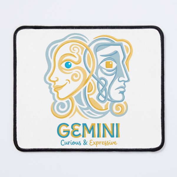 Item preview, Gemini Zodiac Sign Sticker | Curious & Expressive Twins Astrology Art | Gemini Daily Horoscope Gift for Astrology Lovers designed and sold by Bhaskar Digital Art.
