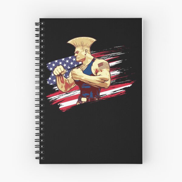 Item preview, Guile Street Fighter American Flag Character Illustration designed and sold by Bean-Box.