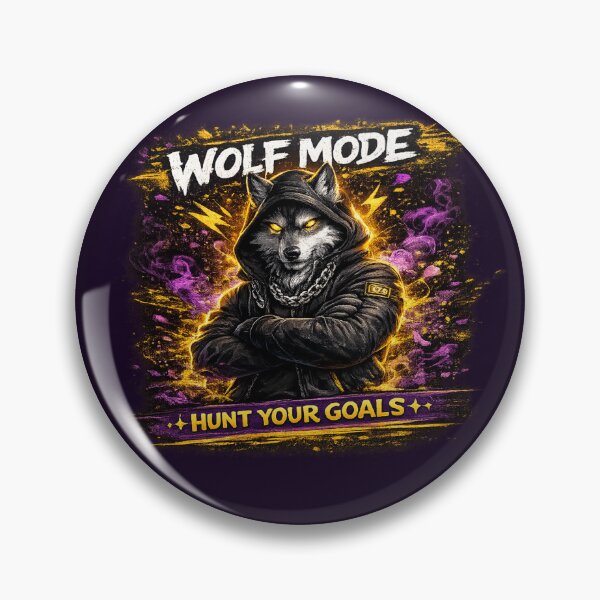 Item preview, Wolf Mode – Hunt Your Goals designed and sold by IZZO CREATIVE STUDIO.