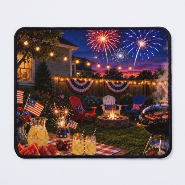 Item preview, Backyard BBQ Fireworks Celebration designed and sold by jgvisualarts.