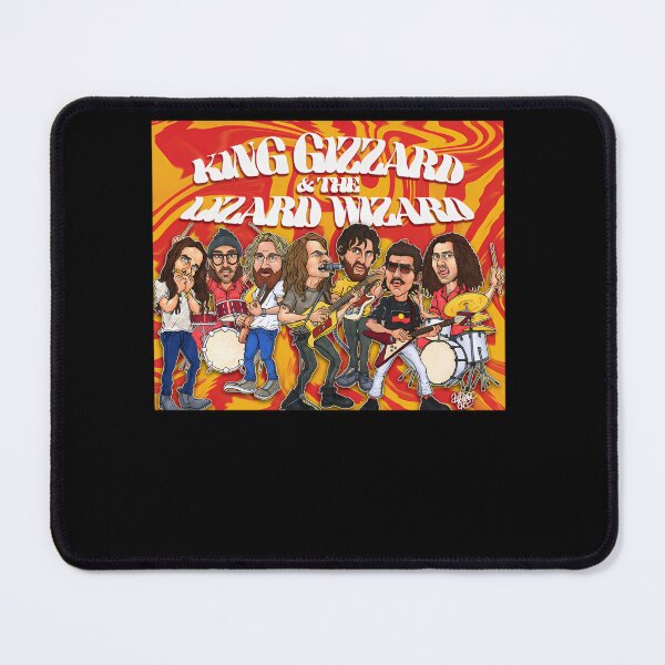 Item preview, King Gizzard and The Lizard Wizard Psychedelic Band Caricature designed and sold by Bean-Box.