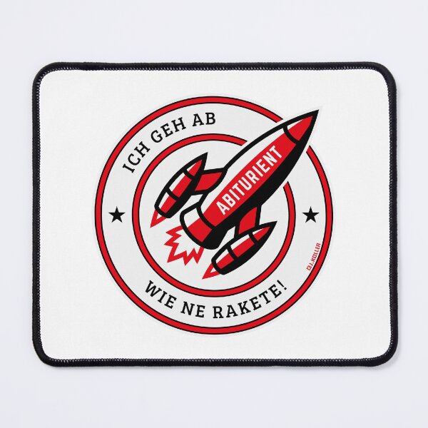 Item preview, High school graduate – I'm going off like a rocket! (High school diploma / rocket / POS Red) designed and sold by Roderix.