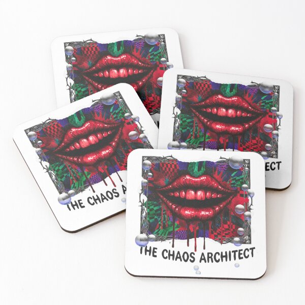 Item preview, The Chaos Architect - Gritty Ink Splatter Dark Smile designed and sold by FitEnvy.