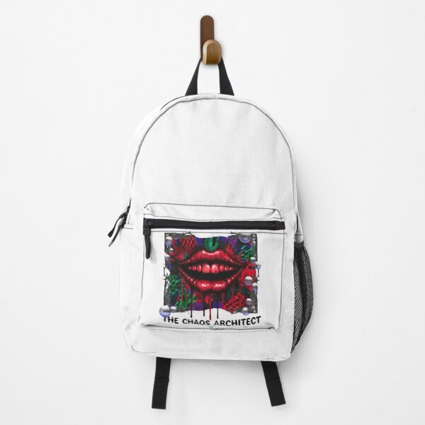 Item preview, The Chaos Architect - Gritty Ink Splatter Dark Smile designed and sold by FitEnvy.