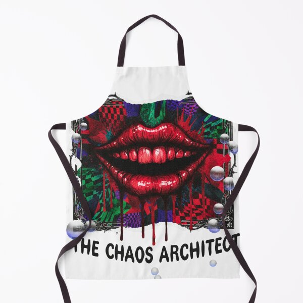 Item preview, The Chaos Architect - Gritty Ink Splatter Dark Smile designed and sold by FitEnvy.