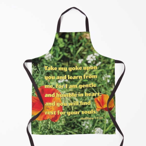 Item preview, Matthew 11 29 Take My Yoke Upon You - Inspirational Bible Verse designed and sold by InsprtnlArtbyDP.