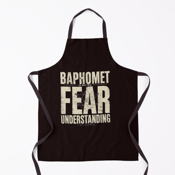 Item preview, Baphomet Is Not Fear It Is Understanding Minimal Occult Typography designed and sold by Vvmd.