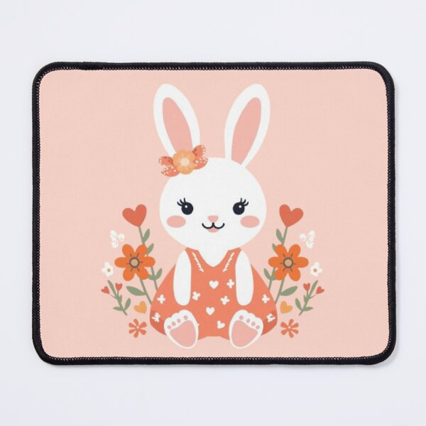 Item preview, Peach Bunny Kawaii Sticker designed and sold by Stylestickers55.