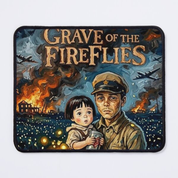 Item preview, A Light in the Darkness – Grave of the Fireflies Fine Art Print designed and sold by Art's Diner.