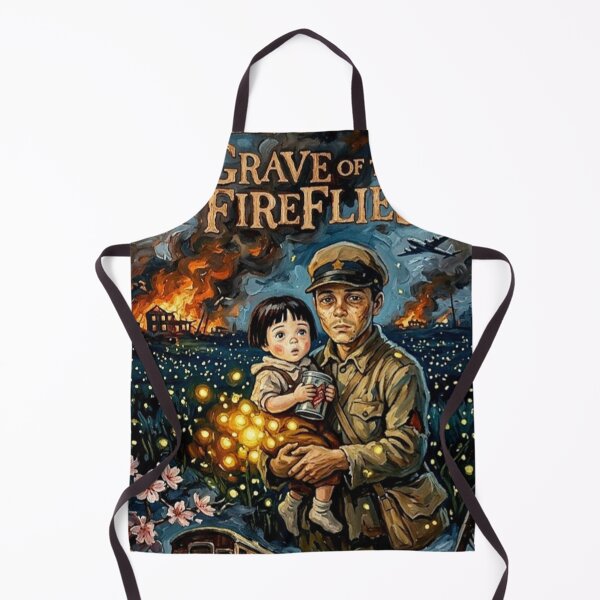 Item preview, A Light in the Darkness – Grave of the Fireflies Fine Art Print designed and sold by Art's Diner.