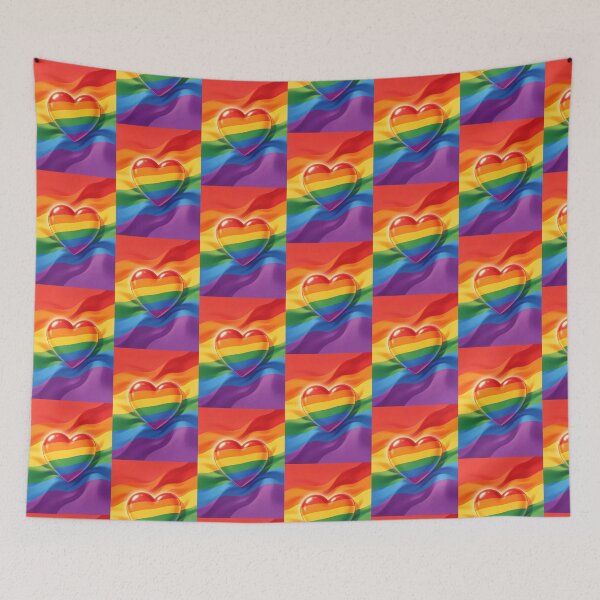 Item preview, LGBTQ love heart designed and sold by carlsmart1.