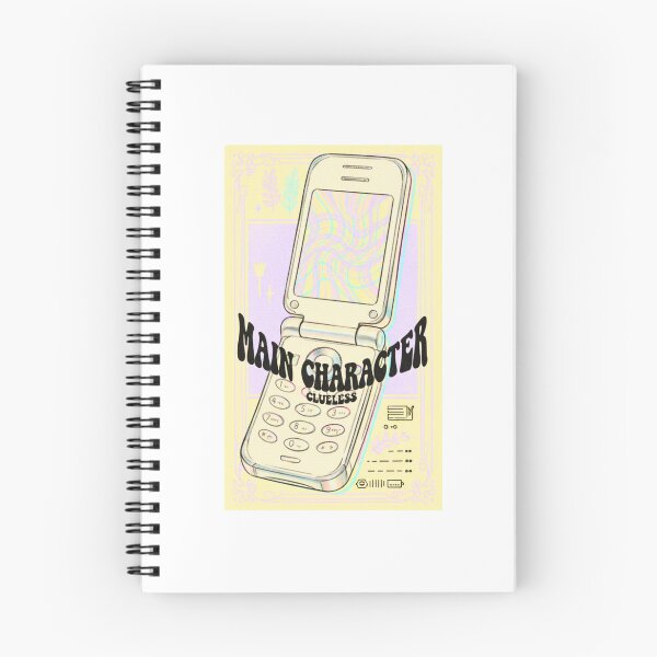 Item preview, Main Character Energy: 90s Retro Flip Phone Minimalist Sketch designed and sold by FitEnvy.
