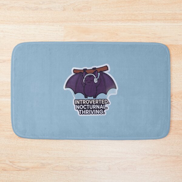 Item preview, Introverted Nocturnal Thriving Bat Headphones Funny Design designed and sold by BooDesignStudio.