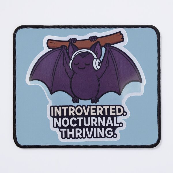 Item preview, Introverted Nocturnal Thriving Bat Headphones Funny Design designed and sold by BooDesignStudio.