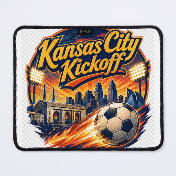 Item preview, Kansas City Kickoff – Retro Soccer Fan Design designed and sold by MySheetMusicArt.