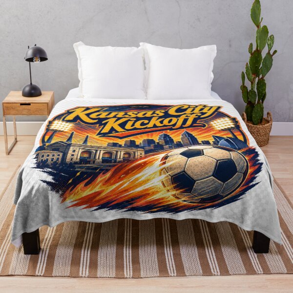 Item preview, Kansas City Kickoff – Retro Soccer Fan Design designed and sold by MySheetMusicArt.