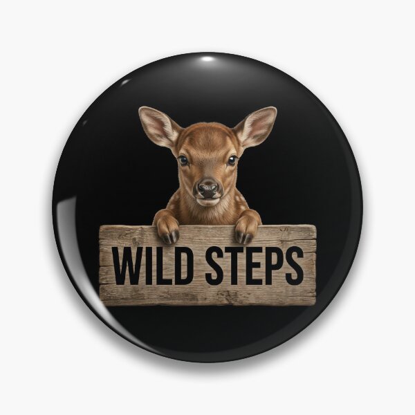 Item preview, Wild Steps Deer Wooden Sign designed and sold by EimSol.