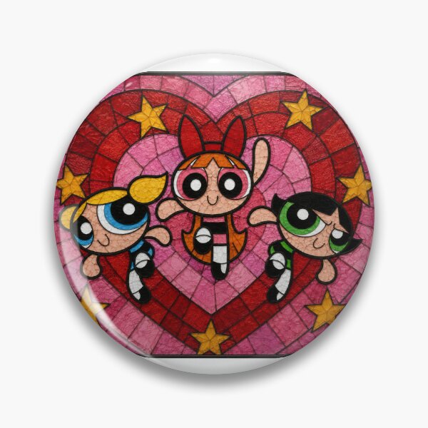 Item preview, powerpuff girls stained glass designed and sold by Half Brain Labs.