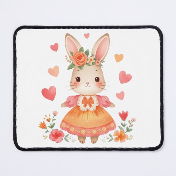 Item preview, Peach Bunny Kawaii Sticker designed and sold by Stylestickers55.
