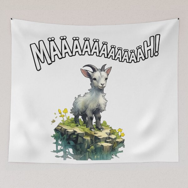 Item preview, Maaaaaaaaaah! Funny Goat Meme Shirt | Cute goat humor design designed and sold by Daagath.