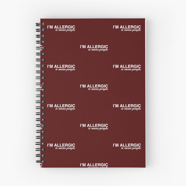 Item preview, I'm Allergic to Mean People. | Introvert Attitude Typography Design designed and sold by Anyshca.