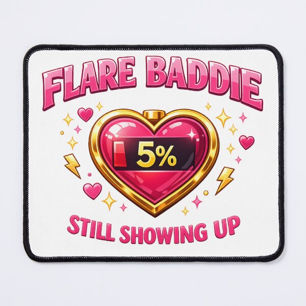Item preview, FLARE BADDIE Chronic Illness Autoimmune Spoonie Heart Gold Sticker designed and sold by Jaded's Cute Clips.