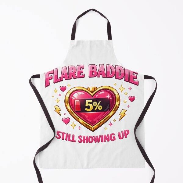 Item preview, FLARE BADDIE Chronic Illness Autoimmune Spoonie Heart Gold Sticker designed and sold by Jaded's Cute Clips.